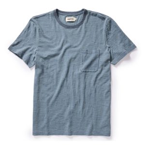 The Slub Tee in Washed Indigo