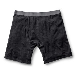 The Merino Boxer in Heather Black