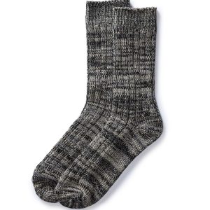 The Camp Sock in Marled Charcoal