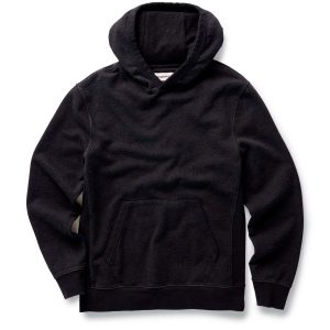 The Sunset Hoodie in Black Indigo Terry