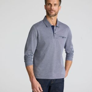 Textured Cotton Polo