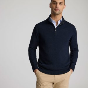 Merino Wool Quarter-Zip Sweater