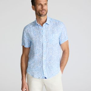 Linen Short-Sleeve Turner Shirt