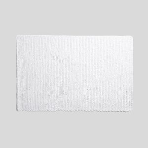 Braided Hand Knit Rug (White)