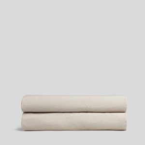 Brushed Cotton Fitted Sheet (Bone)