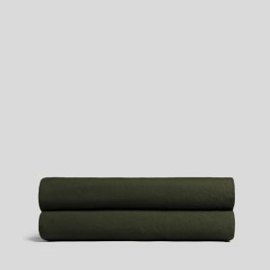 Brushed Cotton Fitted Sheet (Evergreen)