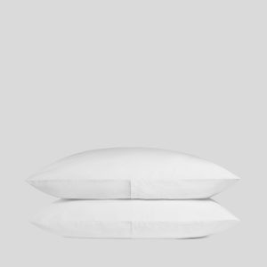 Brushed Cotton Pillowcase Set - White