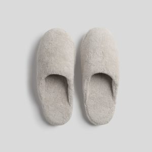 Classic Turkish Cotton Slippers (Bone)
