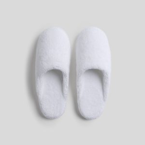 Classic Turkish Cotton Slippers (White)