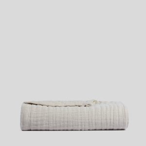 Cloud Linen Gauze Throw (Bone)