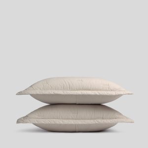 Essential Cotton Sham Set (Bone)