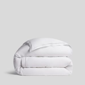 Linen Tencel Duvet Cover (White)