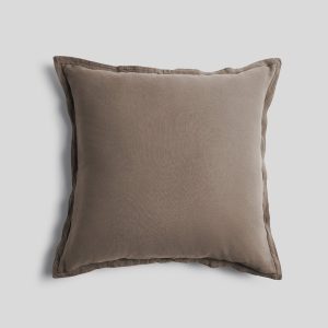 Linen Tencel Euro Sham (Warm Grey)