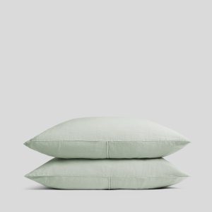 Linen Tencel Pillowcase Set (Sage)