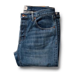 The Slim Jean in Mid Wash Organic Selvedge