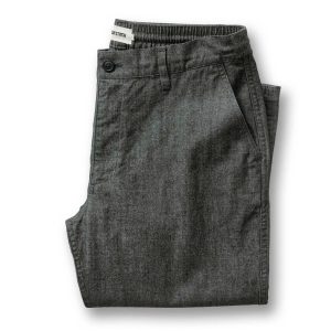 The Easy Pant in Black Indigo Chambray