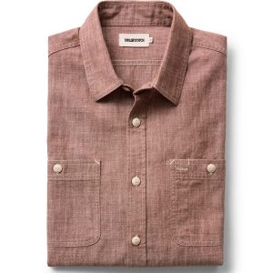 The Foundry Shirt in Brick Chambray