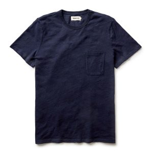 The Slub Tee in Rinsed Indigo
