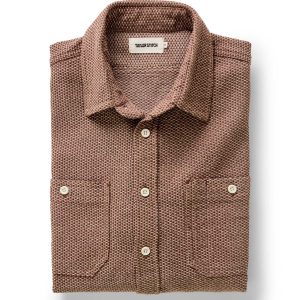 The Utility Shirt in Brick Sashiko