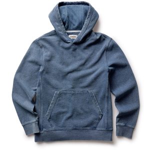 The Sunset Hoodie in Washed Indigo Terry