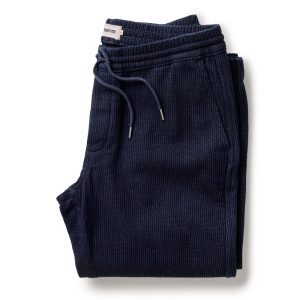 The Apres Pant in Rinsed Indigo Sashiko