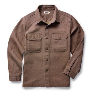 The Shop Shirt in Aged Penny Chipped Canvas