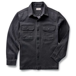 The Shop Shirt in Coal Chipped Canvas