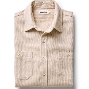 The Utility Shirt in Natural Sashiko