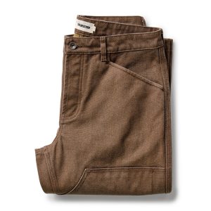 The Chore Pant in Aged Penny Chipped Canvas