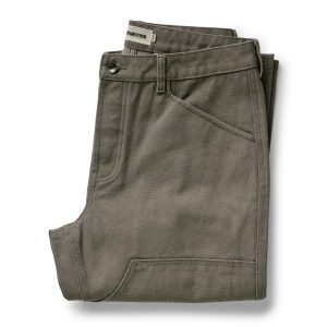 The Chore Pant in Stone Chipped Canvas