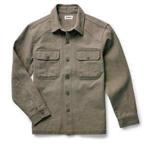 The Shop Shirt in Stone Chipped Canvas