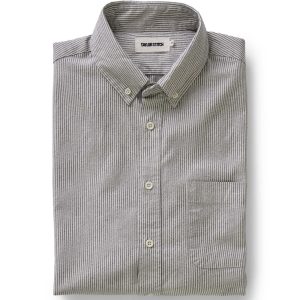 The Jack in Coal Jaspe University Stripe Oxford