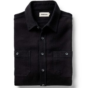 The Utility Shirt in Black Indigo Sashiko