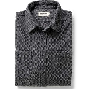 The Utility Shirt in Charcoal Sashiko