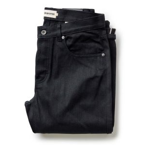 The Slim Jean in Rigid Black Organic Selvedge