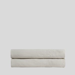 Linen Fitted Sheet (Bone)