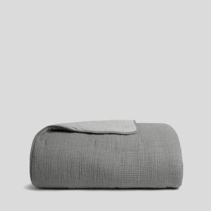 Organic Cloud Cotton Quilt (Steel and Smoke)