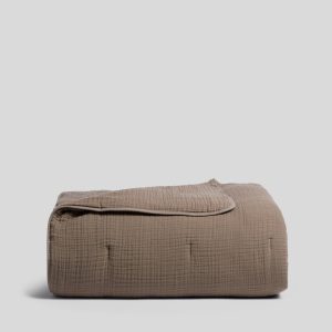 Organic Cloud Cotton Quilt (Warm Grey)