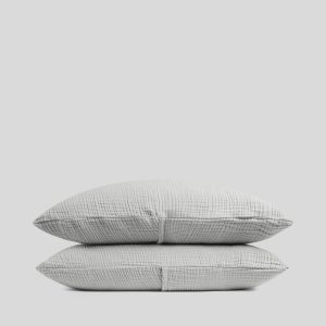 Organic Cloud Cotton Sham Set (Smoke)