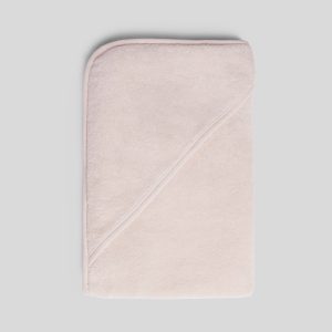 Organic Hooded Toddler Towel (Blush)