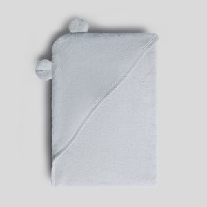 Organic Hooded Toddler Towel with Ears (Sky)