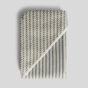 Organic Mini Mosaic Hooded Toddler Towel (Wave and Sage)