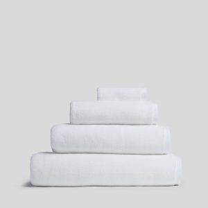 Organic Plush Towels (White)