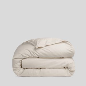 Percale Duvet Cover (Bone)