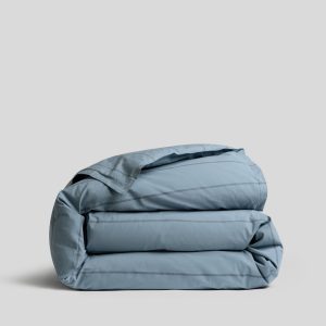Percale Duvet Cover (Dusk Stripe)