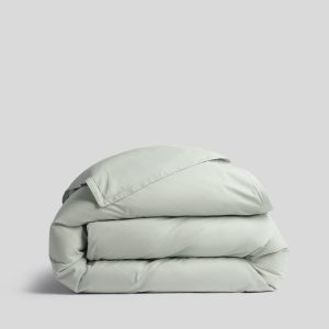 Percale Duvet Cover (Sage)
