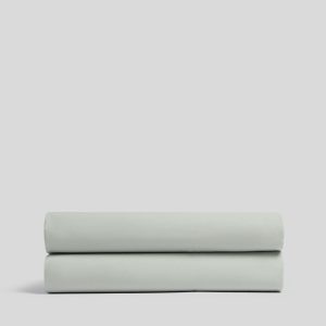 Percale Fitted Sheet (Sage)