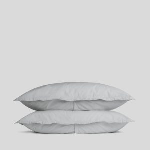 Percale Sham Set (Light Grey)