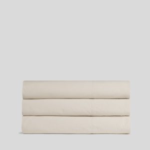 Percale Top Sheet (Bone)