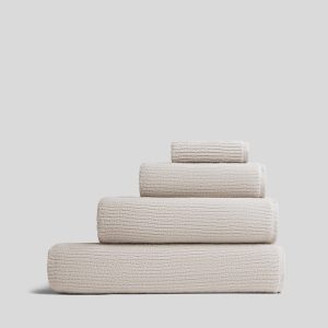 Soft Rib Towels (Bone)